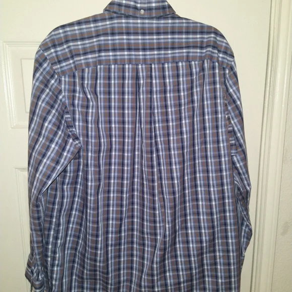 Duluth Trading Wrinkle Fighter Plaid Long Sleeve Button Down Shirt Men's Medium. - Picture 2 of 5